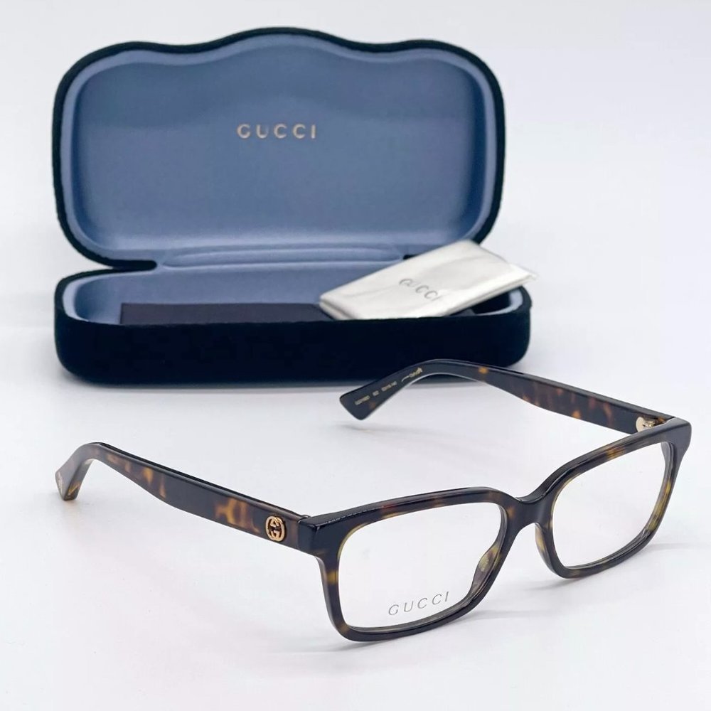 Sale! New Gucci 53mm Havana Unisex Eyeglasses! - Picture 2 of 7